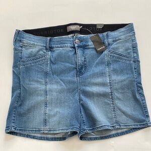 Torrid Sorrento Bombshell Premium 5” Stretch High-Rise Jean Shorts Size 18